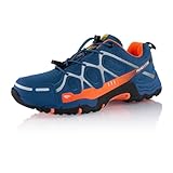 Fusskleidung® Damen Herren Wanderschuhe atmungsaktive Trekkingschuhe Dunkelblau...