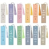 BETESSIN 12x Lesezeichen Papier - Motivations Lesezeichen mit Inspirierenden...