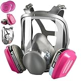 Matlarn Wiederverwendbare Atemschutzmaske, 6800 Gasmaske Vollgesichtsmaske mit...