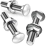 SWTYExt 25 Stück Schlossschrauben M8X40mm Schloßschrauben Flachkopfschrauben...