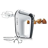 SEVERIN Handmixer, Handrührgerät mit 5 Geschwindigkeitsstufen, praktischer...