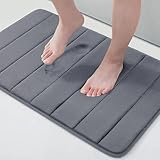 Homaxy Memory Foam Badezimmer Badeteppiche Saugfähige Rutschfester Badvorleger...