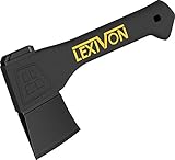 LEXIVON Axt 23cm aus Stahl der Grade A, mit verstärktem Griff eingespritztem...
