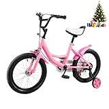 HUOMMGS Kinderfahrrad 16 Zoll Kinder Fahrrad für ab 5-8 Jahre Upgraded Jugend...