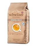 Schwiizer Schüümli Crema Mild, 100% edle Arabica Kaffeebohnen,...