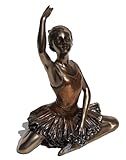 Ballerina – Warming Up Bronzefigur, 13 cm
