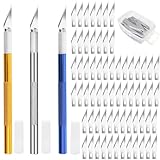 100 Stück Skalpell Set mit 3 Stück Bastelmesser Skalpell, 100 Stück Skalpell...