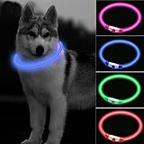 CCWW LED Leuchthalsband für Hunde und Katzen, USB Aufladbar,...