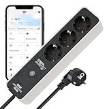 Brennenstuhl Connect Ecolor WLAN Steckdosenleiste, Intelligente...