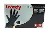 MC-Trend 1000 Stück TPE Einweg Handschuhe Schwarz Einmalhandschuhe puderfrei...