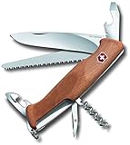 Victorinox Taschenmesser Ranger 55 Wood (10 Funktionen, Feststellklinge,...