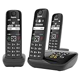 Gigaset AS690A Trio - 3 Schnurlose DECT-Telefone mit Anrufbeantworter -...