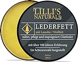 Lillis Naturals Lederfett farblos mit Lanolin (Wollfett) für Schuhe Sattel...