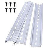 Taiss/3 Stücke 25cm hutschiene Schlitz Aluminium Niemals rosten, DIN-Schiene...