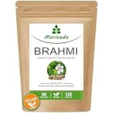 Brahmi Kapseln (500mg) - Gedächtnis Konzentration Anti-Aging - 2 Monate Vorrat...