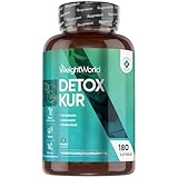 Detox Kur mit Artischocke, Mariendistel, Löwenzahn - 180 vegane Kapseln - 10...