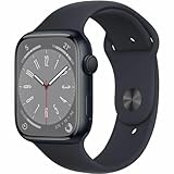 Apple Watch Series 8 (GPS, 45MM) Aluminiumgehäuse Mitternacht mit Mitternacht...