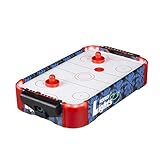 Relaxdays 10024098 Airhockey Tischspiel, Profi Lufthockey mit LED-Beleuchtung,...