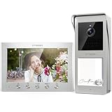 TMEZON Video Türsprechanlage mit Türöffner, 2-Draht Kabel, 7-Zoll-Farbmonitor...