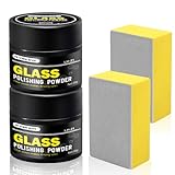 Glaspolitur, 2PCS Polierpulver glas, Glaskratzer Entferner, Feines Polierpulver,...