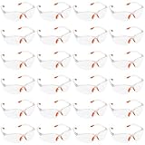 Kurtzy 24-er Pack Schutzbrillen Transparent mit Gummieinsatz an Nase und Ohren...