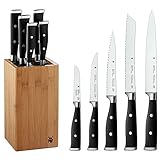 WMF Grand Class Messerblock mit Messerset 6teilig, Made in Germany, 5 Messer...