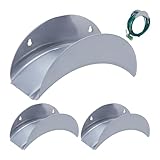 Relaxdays Schlauchhalter Wand 3er Set, für 30 m 1/2' Schlauch, Gartenschlauch...