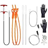 Yunkctuk 9 Stück Abflussreiniger Spirale, Rohrreinigungsspirale,...