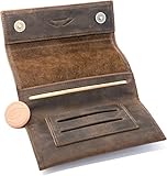 Premium Tabaktasche aus Leder - Tabak-Beutel mit Magnetverschluss - Extra...