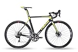 HEAD Unisex - Adult I-Speed Team Road Bike, Matt Black/Yellow, 54