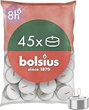Bolsius D-light Teelichter - 45 Stück - im Beutel - Länge Brenndauer 8 Stunden...