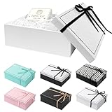 TAIXING 2025 Neu Geschenkbox mit Deckel, Geschenk Box 25 x 18 x 8,5 cm,...