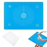 Silikonmatte Backmatte, Dough Scraper Plastic, 50x40cm Silikon Teigmatte,...