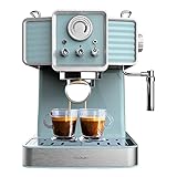Cecotec Express-Kaffeemaschine Power Espresso 20 Tradizionale Light Blue, 1350...