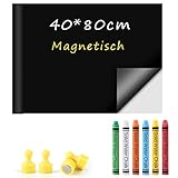 Ukaeno Magnetische Selbstklebende Tafelfolie - 40 x 80cm, Inkl. Magnetfolie, 6...
