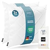 LILENO HOME 2er Set Kissenfüllung 40 x 40 cm - 95°C waschbares Innenkissen...