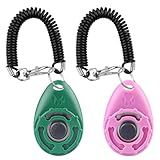 Diyife Hunde Clicker mit Elastischem Handschlaufe, Trainings Klicker mit Großem...