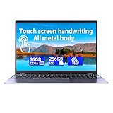 Touchscreen-Notebook-Laptop, 15,6 Zoll HD, Vollmetallgehäuse, N5095...