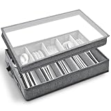 Cyiecw Besteckkasten mit Deckel, Tragbar Besteckaufbewahrung Besteckeinsatz,...