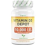 Vitamin D3 10.000 I.E. Depot - 365 Tabletten - Alle 10 Tage eine Tablette -...