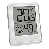 TFA Dostmann Digitales Mini Luftfeuchtigkeitsmesser Innen, 30.5060.02,...