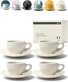 KIVY Cappuccino Tassen Set [4x 240ml] - Barista Cappuccino Tassen - Cappuccino...