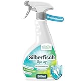 HomeBugProtect Silberfisch Spray 500ml - Effektiv Papierfische & Silberfische...