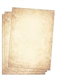 Edition Seidel Premium Briefpapier Vintage Altes Papier 25 Blatt DIN A4 120g/qm...