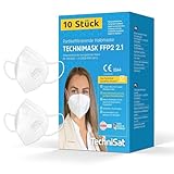 TechniSat TECHNIMASK 2.1 – 10 Stück FFP2 Maske aus Deutschland...