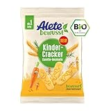 Alete bewusst Bio Kinder-Cracker mit Karotten- und Rosmarinpulver – Ab 1 Jahr...