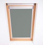 Bloc Skylight Rollo für Velux Dachfenster Blockout, Zinn, MK06