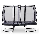 EXIT Toys Elegant Premium Rechteckiges Trampolin - Deluxe Sicherheitsnetz -...