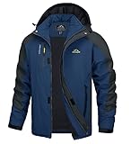 TACVASEN Herren Jacke Übergangsjacke Leichte Regenjacke Outdoorjacke...