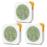 Luftfeuchtigkeitsmesser Thermometer Innen Mini LCD Digital Hygrometer Temperatur...